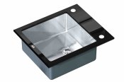 Zorg Кухонная мойка Inox Glass GL-6051-BLACK