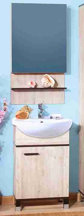 Бриклаер Мебель для ванной Карибы 50 дуб кантри/венге