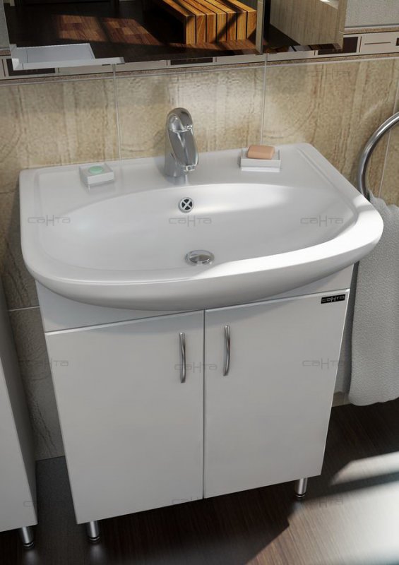 СанТа Мебель для ванной Сити Прима 60 R свет