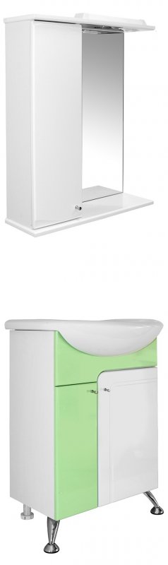 Mixline Мебель для ванной Посейдон 55 L зеленая