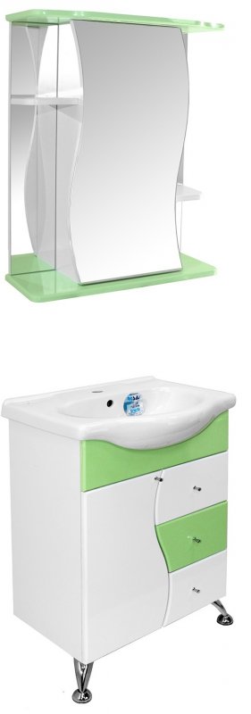 Mixline Мебель для ванной Венеция 60 зеленая