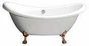 BelBagno Акриловая ванна BB05-BRN, ножки BB-LEG-LION-BRN