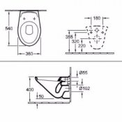 Villeroy & Boch Унитаз подвесной Omnia classic 76821001 с микролифтом