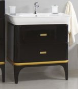 BelBagno Тумба с раковиной PRADO 800 Nero Laccato Lucido