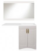 Style Line Мебель для ванной Даллас классик 120 Люкс R, рельеф пастель, PLUS