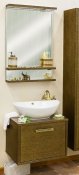 Sanflor Мебель для ванной Румба 60 венге, патина золото