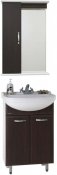 Водолей Мебель для ванной Классик 50 венге, зеркало-шкаф с подсветкой