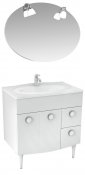 Triton Мебель для ванной "Лира 80" R c ящиками