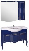 ASB-Woodline Мебель для ванной Эмили 105 синий/ патина золото