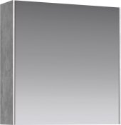 Aqwella Зеркало-шкаф для ванной Mobi 60 бетон светлый