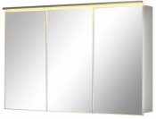 De Aqua Зеркало-шкаф для ванной Алюминиум 120 (AL 507 120 S) серебро