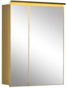 De Aqua Зеркало-шкаф для ванной Алюминиум 80 (AL 504 080 G) золото