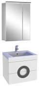 De Aqua Мебель для ванной Форма 60, зеркало-шкаф Алюминиум