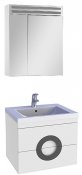 De Aqua Мебель для ванной Форма 60, зеркало-шкаф Эколь