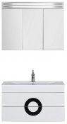 De Aqua Мебель для ванной Форма 90, зеркало-шкаф Эколь