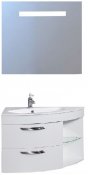 De Aqua Мебель для ванной Трио Люкс 90 L, зеркало Экстра EXT 90