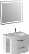 De Aqua Мебель для ванной Трио Люкс New 80 R, зеркало Смарт