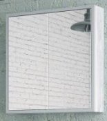 Corozo Зеркало-шкаф Айрон 60, серый/арт