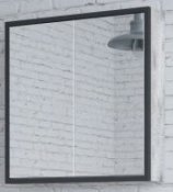 Corozo Зеркало-шкаф Айрон 60, черный/антик
