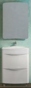 Velvex Мебель для ванной Iva 60 напольная, белая, зеркало-шкаф