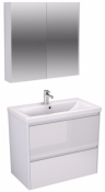 Velvex Мебель для ванной подвесная Klaufs 80 белая, 2 ящика
