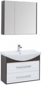 Aquanet Мебель для ванной Остин 85 белая/дуб кантербери
