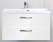 BelBagno Тумба с раковиной AURORA 900 Bianco Lucido, ручки хром