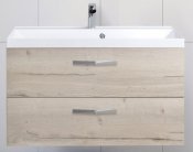 BelBagno Тумба с раковиной AURORA 900 Rovere Galifax Bianco, ручки хром