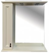 Misty Зеркало-шкаф для ванной Лувр 75 L слоновая кость