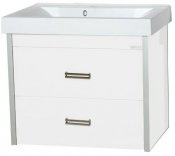 Misty Тумба для умывальника Джулия QVATRO 65 подвесная белая White