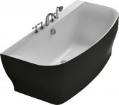 BelBagno Акриловая ванна BB74-NERO 165x78