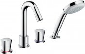 Hansgrohe Смеситель Logis 71314000 на борт ванны