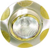 Feron Встраиваемый светильник 156Т-MR16 Silver Matt-Gold