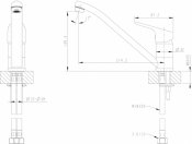 Bravat Смеситель для кухни Drop F74898C-2