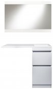 Style Line Мебель для ванной Даллас 115 Люкс R, белая PLUS
