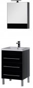 Aquanet Мебель для ванной Верона 58 черная напольная (230311)