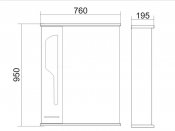 ASB-Woodline Раковина Оскар 850