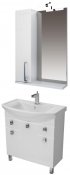 Triton Мебель для ванной "Диана 80" L, ящики, зеркало-шкаф