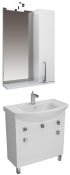 Triton Мебель для ванной "Диана 80" R, ящики, зеркало-шкаф