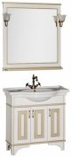 Aquanet Мебель для ванной Валенса 90 белый краколет/золото (182822)