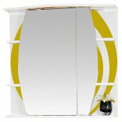 Misty Зеркальный шкаф Каролина 70 R желтое стекло