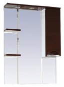 Misty Зеркальный шкаф Жасмин 75 R коричневый, эмаль