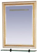 Misty Зеркало для ванной Fresko 75 белое краколет