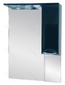 Misty Зеркальный шкаф Жасмин 65 R черный, эмаль