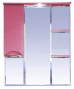 Misty Зеркальный шкаф Жасмин 85 L розовый, пленка