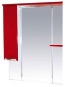 Misty Зеркальный шкаф Кристи 90 L красный, эмаль