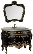 Demax Мебель для ванной &quot;Афины 120&quot; черная/золото (171626)