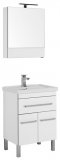 Aquanet Мебель для ванной &quot;Сиена 60&quot; белая напольная (186363)
