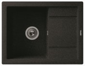 Florentina Мойка гранитная Липси 660 с углубленным крылом черный