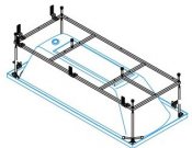 Cezares Каркас для акриловой ванны 42-FOR TWO